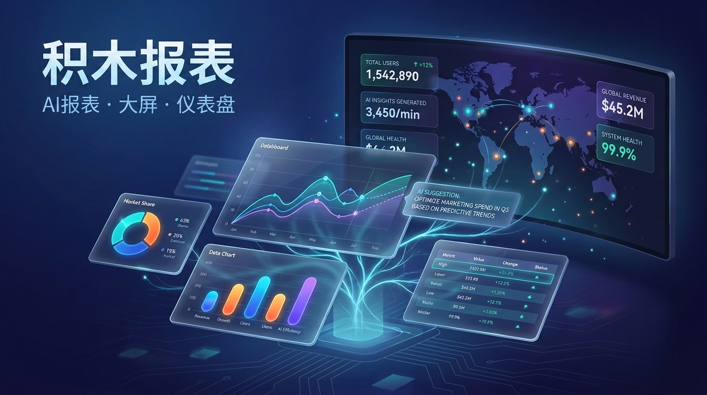 JimuReport 积木报表 v2.3.4 版本发布，免费的可视化 AI 报表